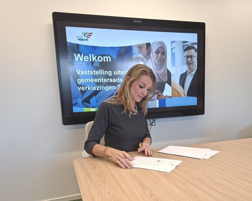 Burgemeester ondertekent PV