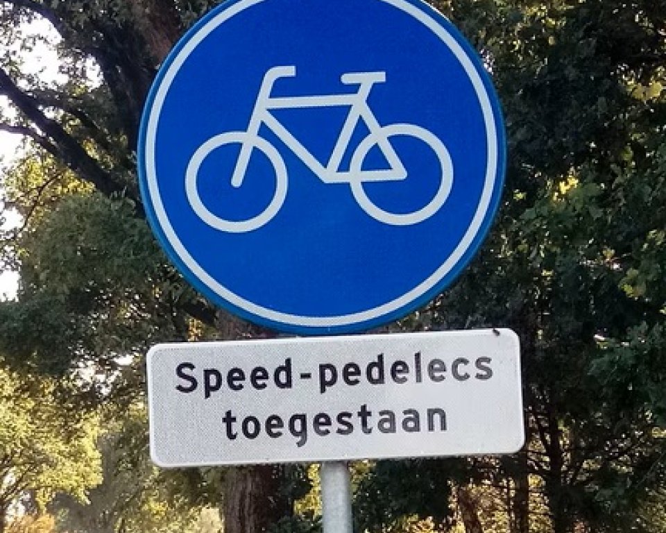 Verkeersbord speedpedelecs