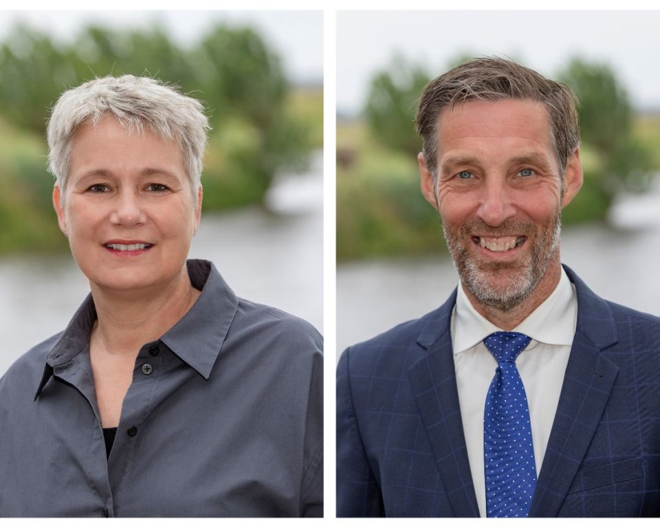 portret van wethouders broekman en windhouwer