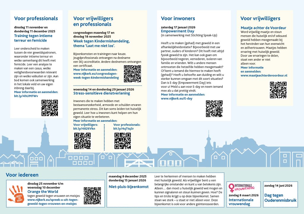 Overzicht huiselijk geweld en kindermishandeling