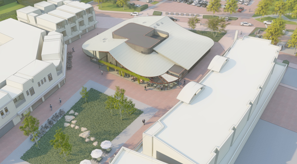 buitenschetsontwerp nieuwe dorpshuis Hoevelaken