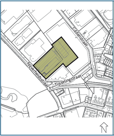 kaart waarop de locatie van Nijverheidsstraat 7 is aangegeven