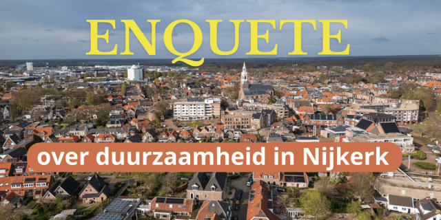 uitnodiging voor enquête over duurzaamheid