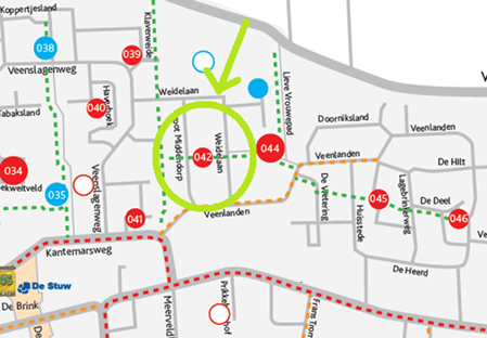 Locatie speelplek Groot Middendorp