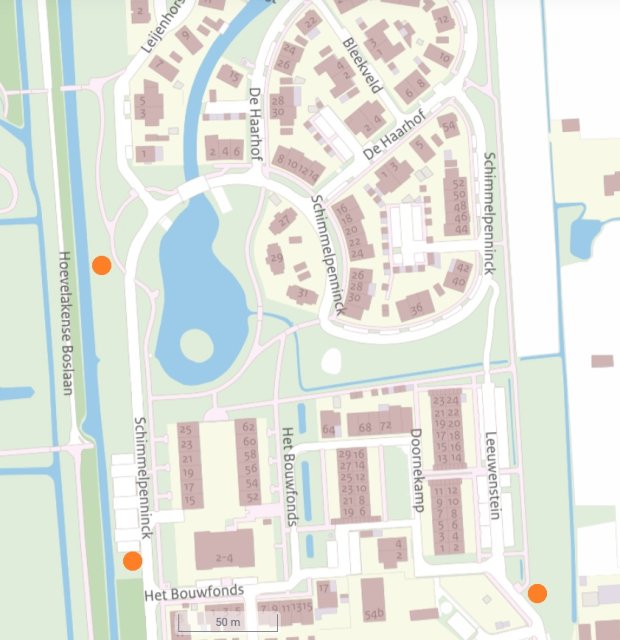 Locaties borden