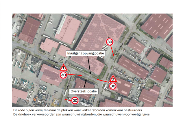 Situatietekening verkeersmaatregelen Beurtschipper