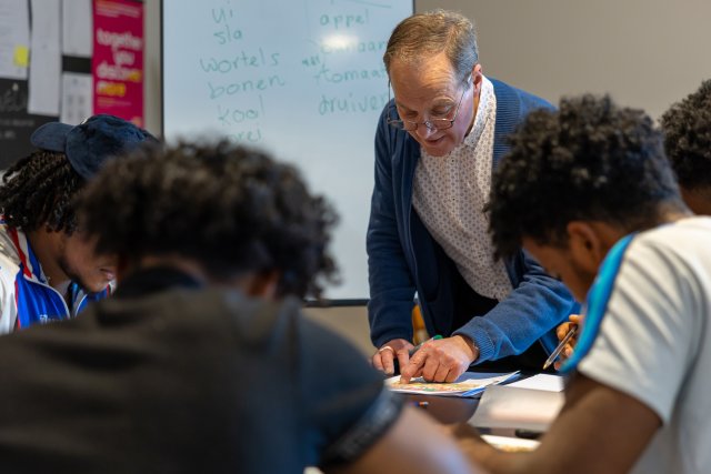 Theo Post in de klas