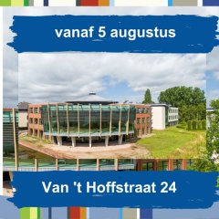 Vanaf 5 augustus is het adres Van 't Hoffstraat 24, Nijkerk