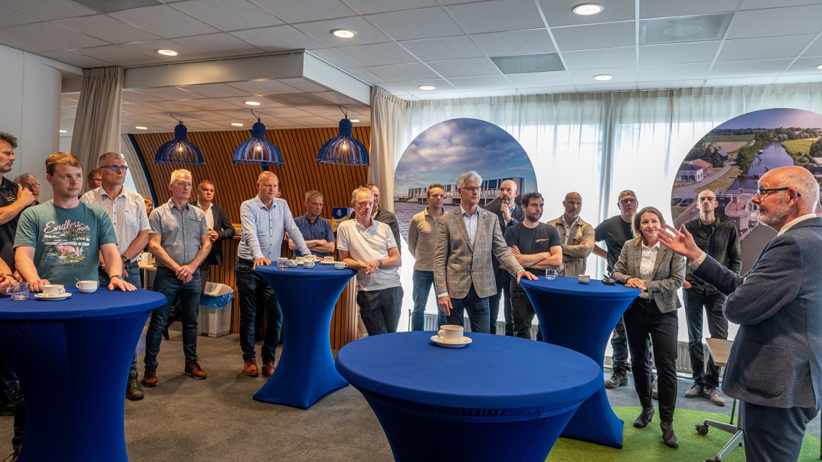 Bouw nieuwe slibkoekoverslag Garmerwolde feestelijk van start