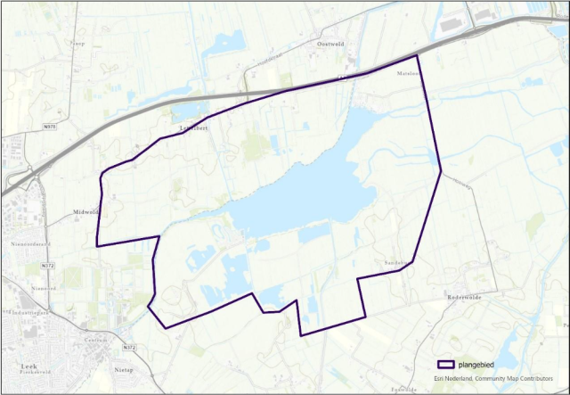 Plangebied Leekstermeer