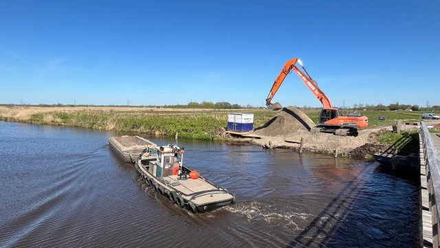 Work on the Bommelier bicycle bridge