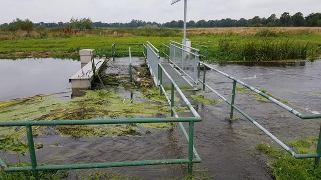 De stuw bij Marum