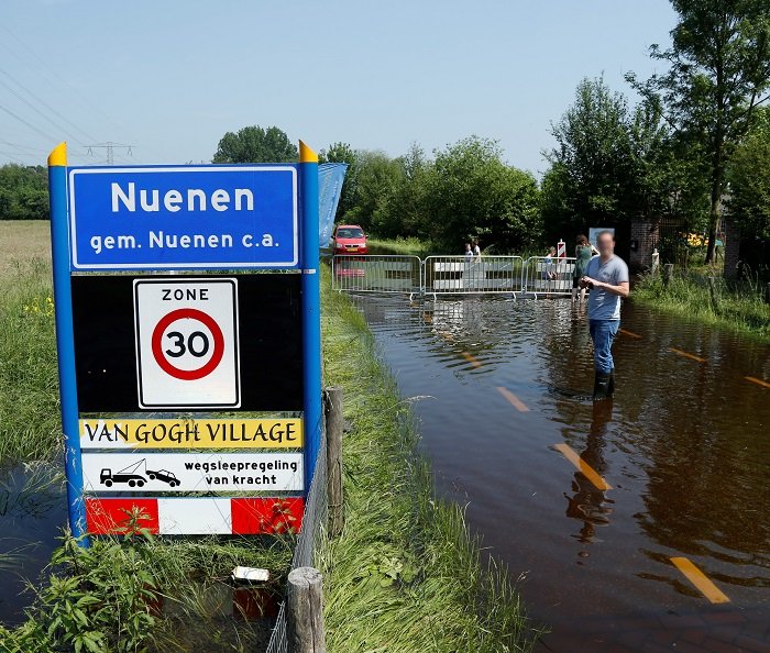 Wateroverlast in Nuenen