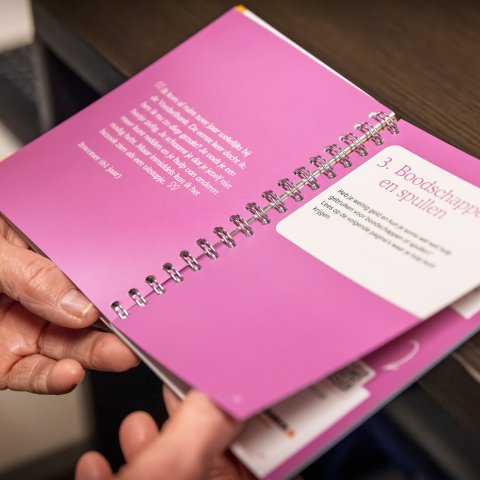 Pagina uit het boekje. 
