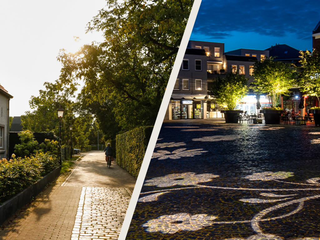 Straat Oirschot en dorpsplein Best