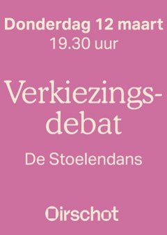 Poster verkiezingsdebat