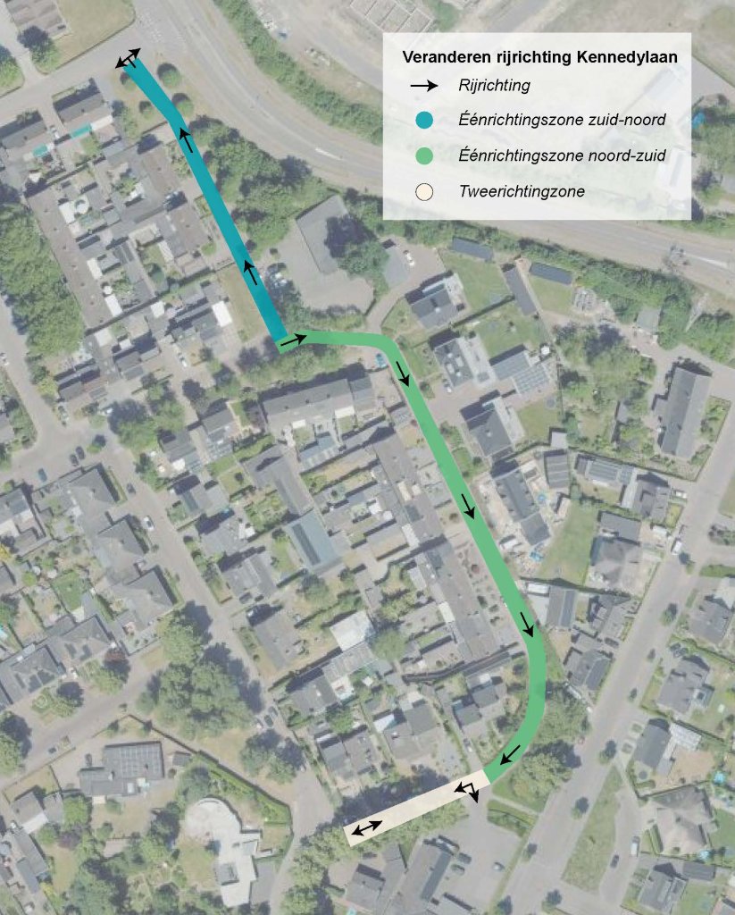 Rijrichting Kennedylaan