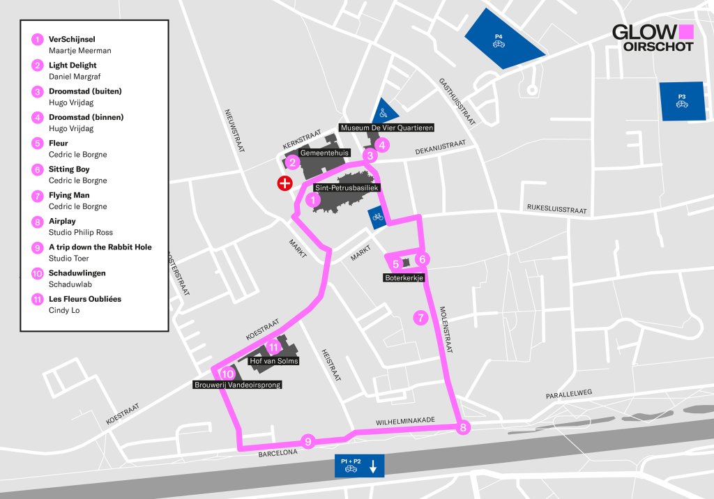 Routekaart GLOW Oirschot 2025