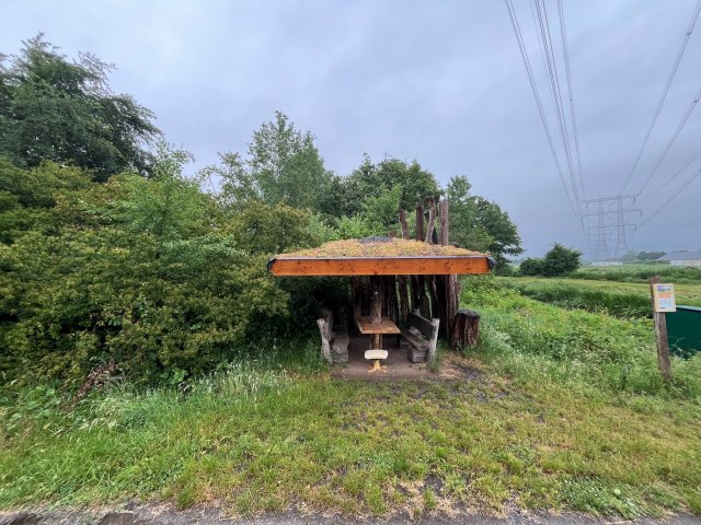 Foto van schuilhut.