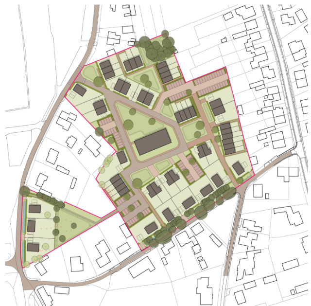 Plattegrond Inloopbijeenkomst ontwerpbestemmingsplan Veld 7