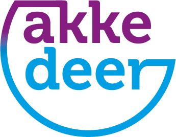 Logo met tekst: Akkedeer