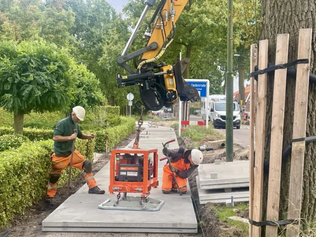 Aanleg fietspad gemeente Meijerijstad.