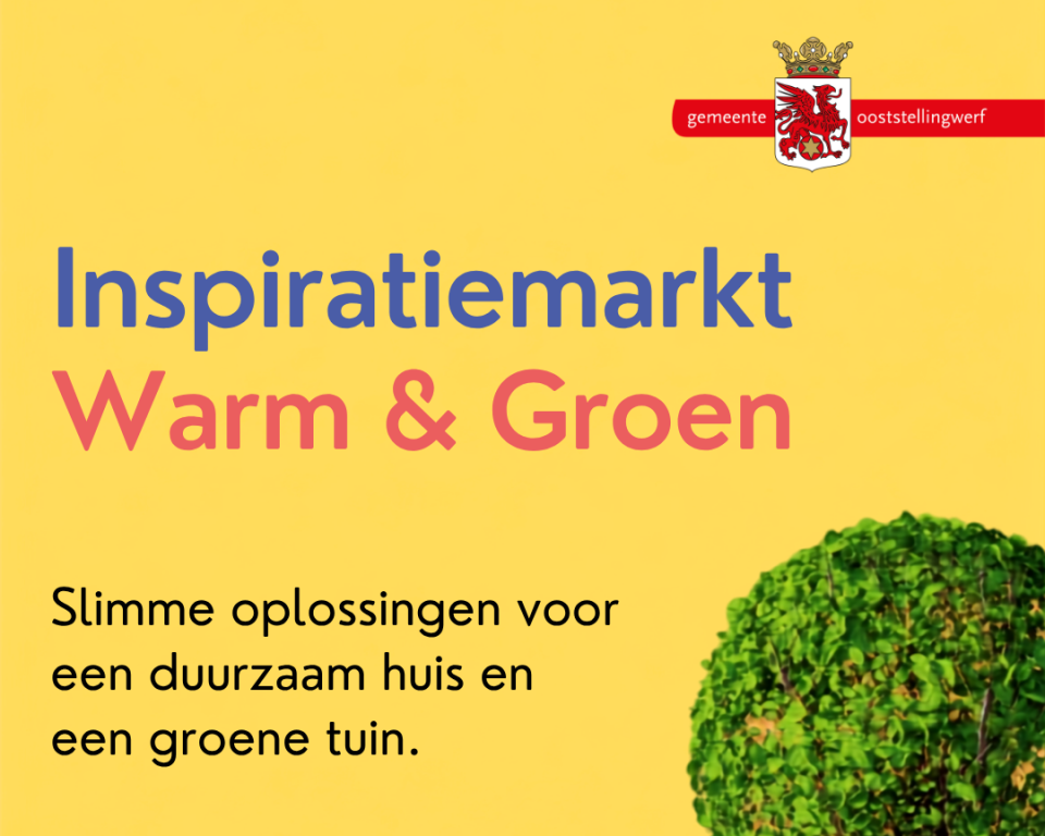 Poster aankondiging inspiratiemarkten