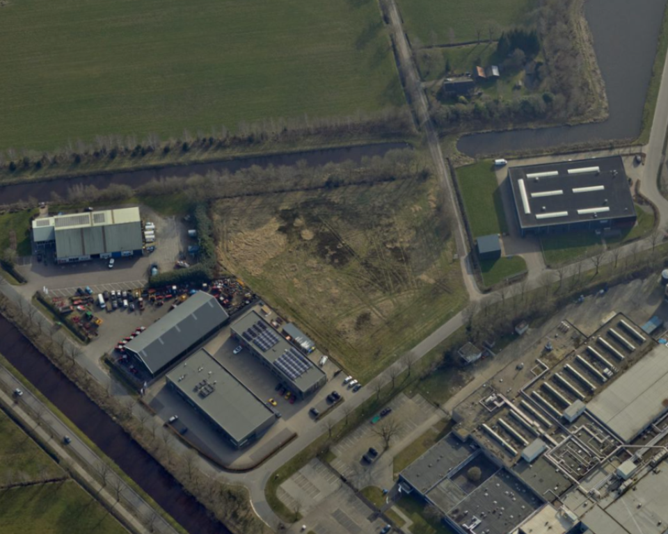 Luchtfoto bedrijfskavel