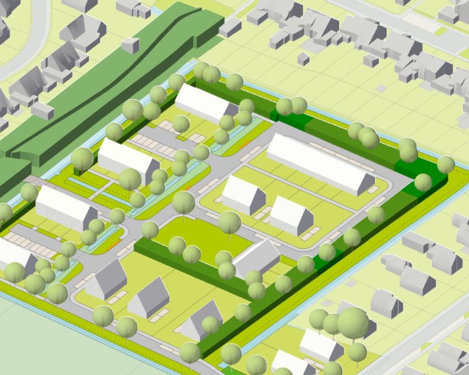 3D tekening Plan Muldersveld Makkinga