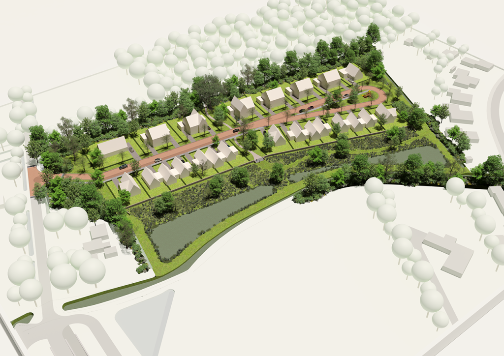 Impressie bouwplan Tussen Bos en Beek in Oosterwolde
