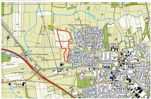 Plangebied Uitbreiding Oosterwolde Westzijde