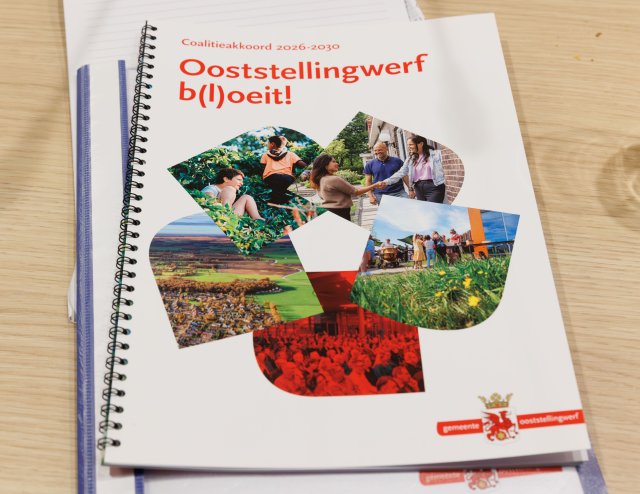 Voorkant Coalitieakkoord 2026-2030 Ooststellingwerf b(l)oeit!