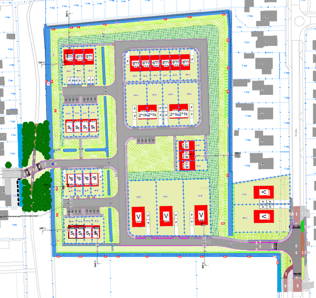 Kaart van plan op Muldersveld