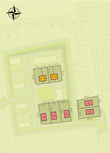 plattegrond kavels Makkinga Muldersveld