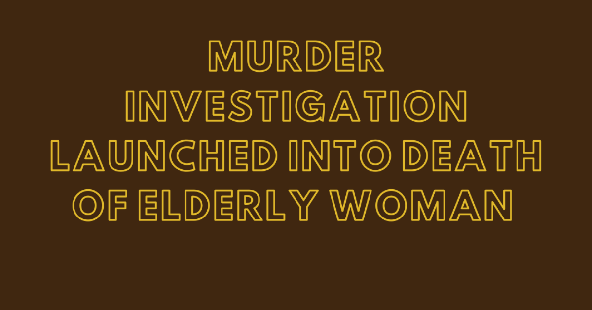Murder investigation launched into death of elderly woman | Openbaar ...