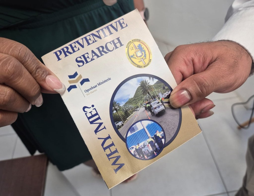 A “Why Me? Preventive Search” info booklet is given by Police to persons when stopped for a preventive search. 