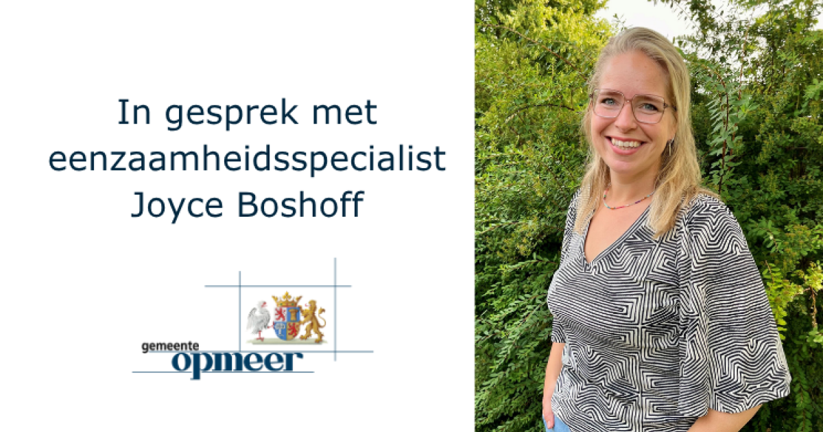 In gesprek met eenzaamheidsspecialiste Joyce Boshoff