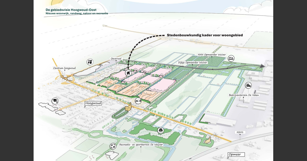 Raad Opmeer buigt zich in september over kader voor Hoogwoud-Oost