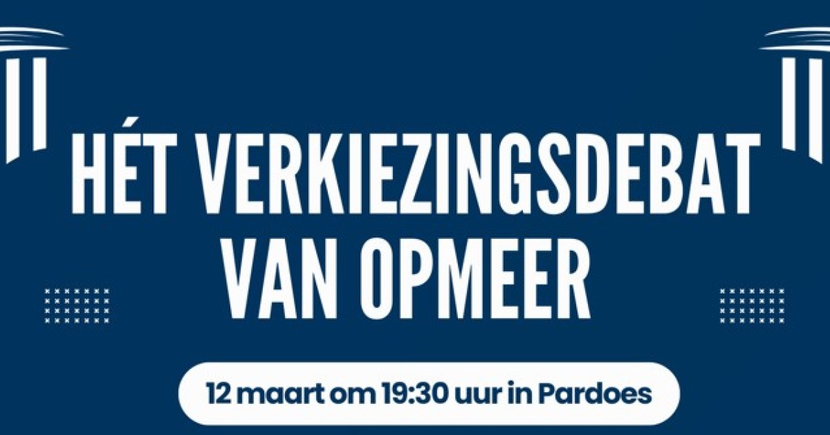 Het verkiezingsdebat van Opmeer