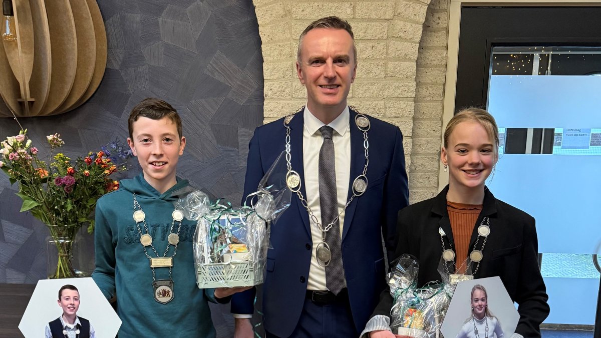 Afscheid kinderburgemeesters Duane van Dijk en Ilse Groot