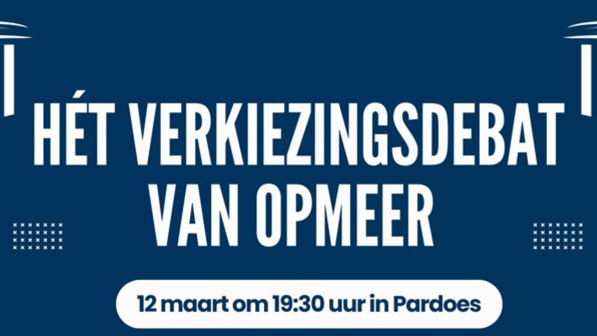 Het verkiezingsdebat van Opmeer