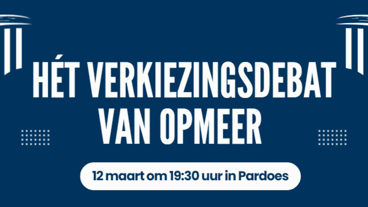 Het verkiezingsdebat van Opmeer