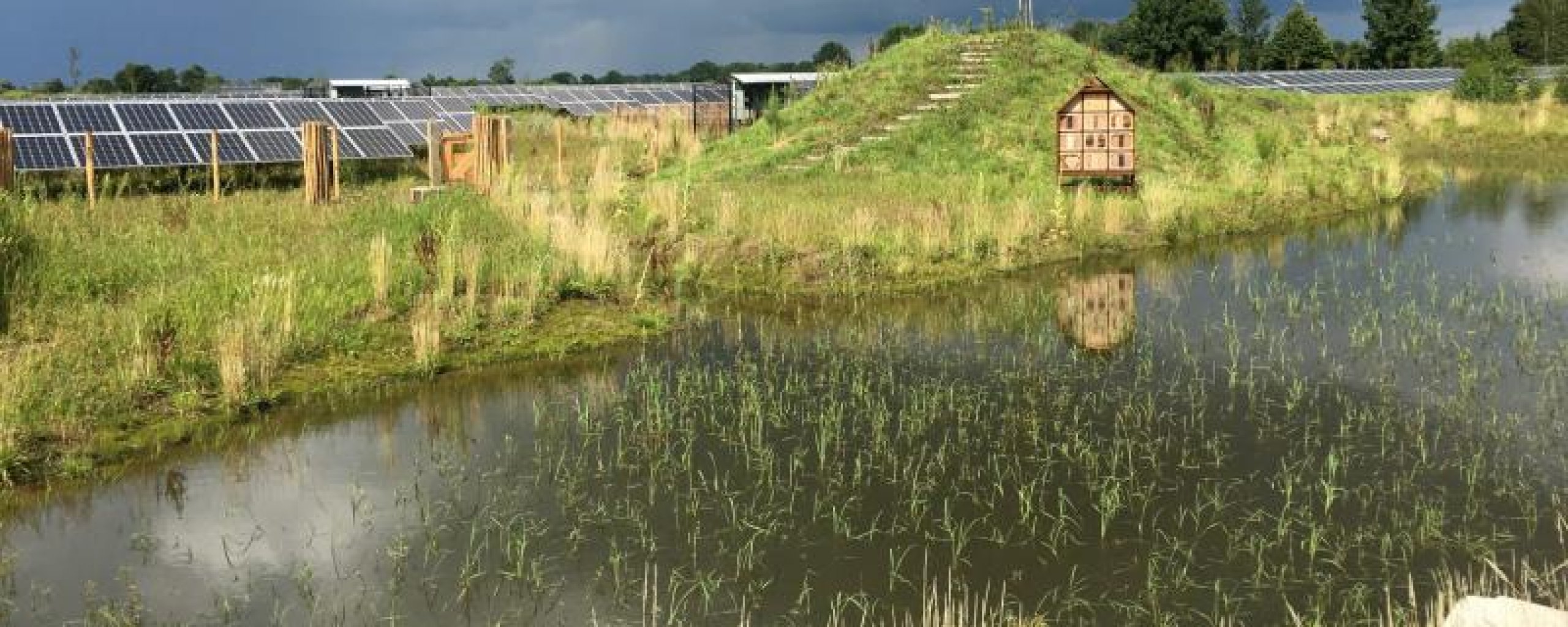 Prachtig zicht op solapark De Kwekerij