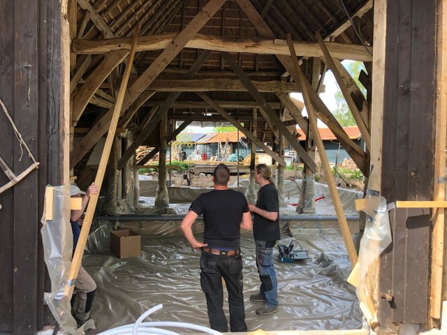 Gebinten van de schuur