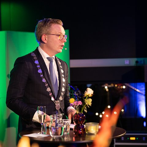 Nieuwjaarsreceptie burgemeester Andries Bouwman