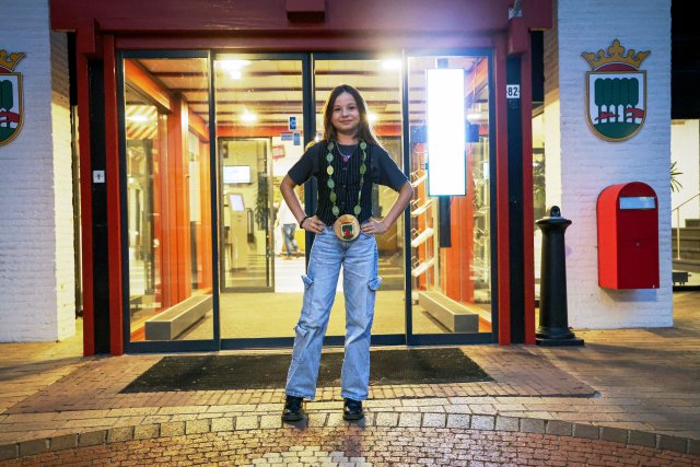 De 10-jarige Reza Konings uit Langezwaag is de nieuwe kinderburgemeester van Opsterland.