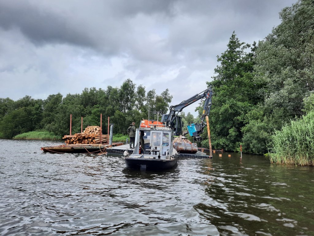 Werkzaamheden Paterswoldsemeer natuurvriendelijke oevers