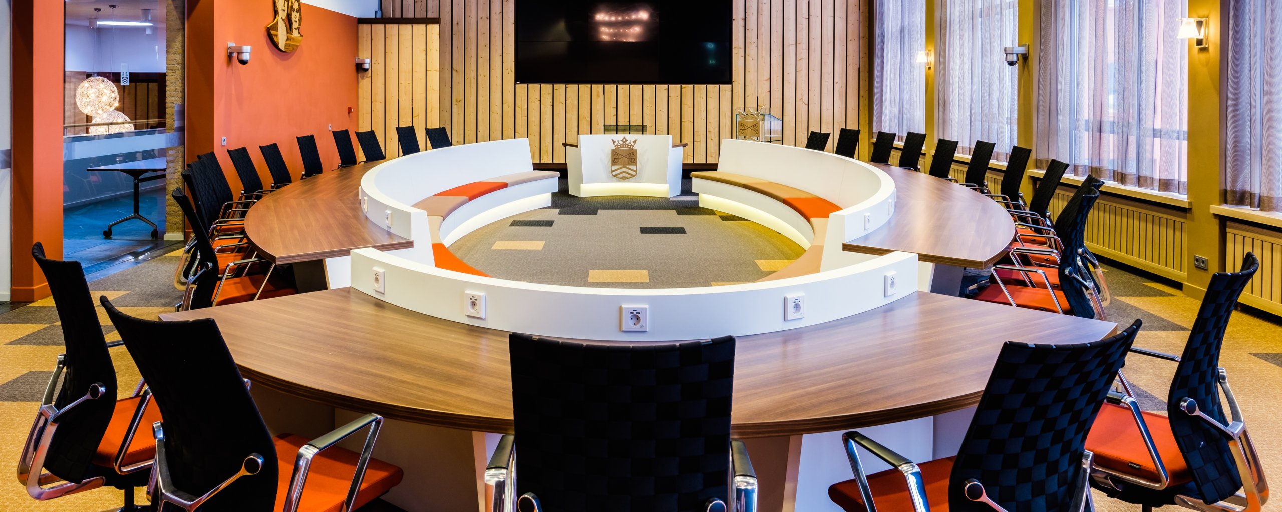 Raadszaal van gemeentehuis bladel