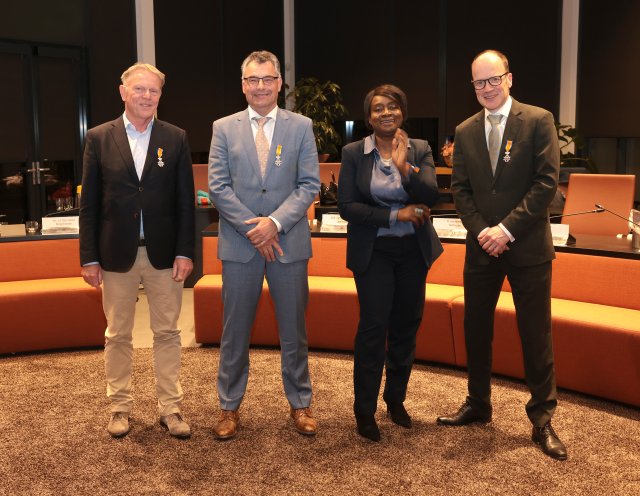 Bas van Loef, Peter Eilander, Marita Pengel en Arwin van Buuren (foto van Désirée Verstege)