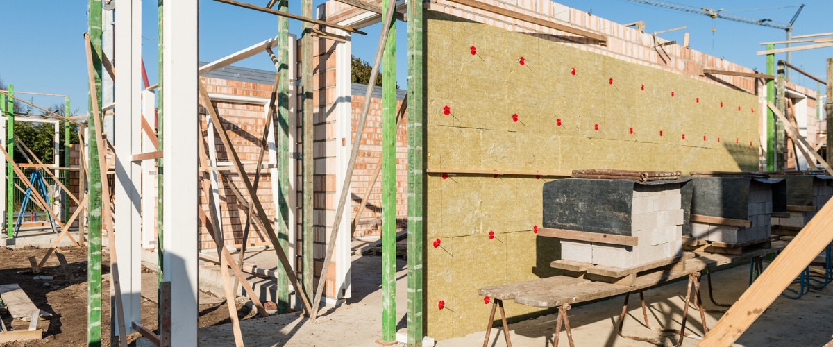 De bouw van een huis